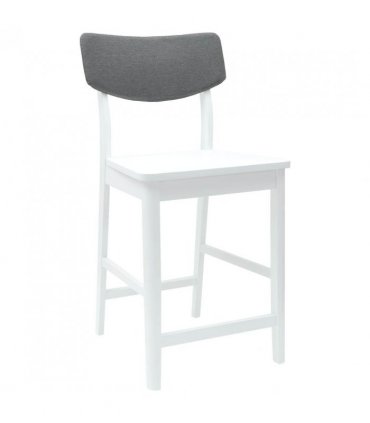 vidaXL Dining Chairs 2 pcs White 48 x 49 x 95 cm Solid Rubber Wood