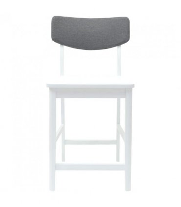 vidaXL Dining Chairs 2 pcs White 48 x 49 x 95 cm Solid Rubber Wood