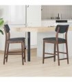 vidaXL Dining Chairs 2 pcs Light Brown 48 x 49 x 95 cm — Colour: Light brown and black