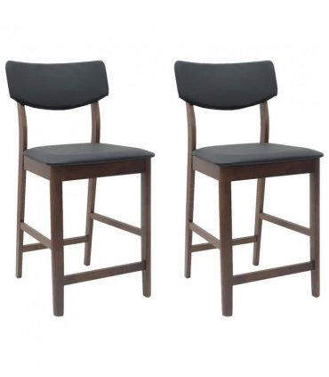 vidaXL Dining Chairs 2 pcs Light Brown 48 x 49 x 95 cm — Colour: Light brown and black