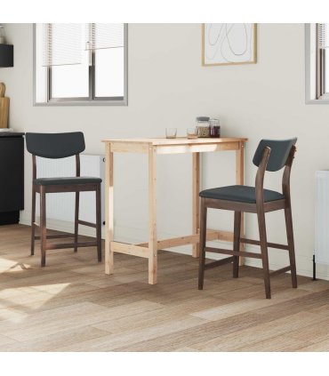 vidaXL Dining Chairs 2 pcs Light Brown 48 x 49 x 95 cm — Colour: Light brown and black