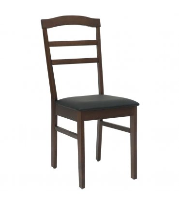 vidaXL Dining Chair 2 pcs Light Brown and Black Solid Rubber Wood