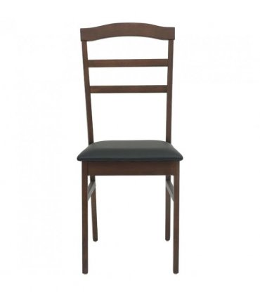 vidaXL Dining Chair 2 pcs Light Brown and Black Solid Rubber Wood