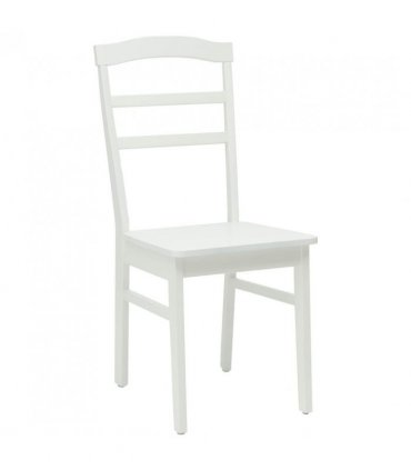 vidaXL Dining Chair 2 pcs White Solid Rubber Wood