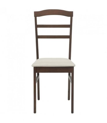 vidaXL Dining Chair 2 pcs Light Brown and Light Solid Rubber Wood