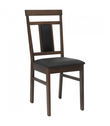 vidaXL Dining Chair 2 pcs Light Brown and Black Solid Rubber Wood — V0672004472
