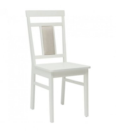 vidaXL Dining Chair 2 pcs White Solid Rubber Wood — V0672004475