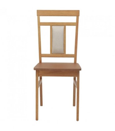 vidaXL Dining Chair 2 pcs Natural Solid Rubber Wood — V0672004479