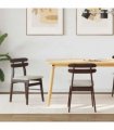 vidaXL Dining Chair 2 pcs Light Brown and Light Solid Rubber Wood — V0672004480