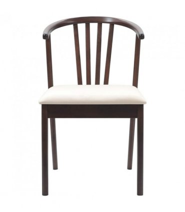 vidaXL Dining Chair 2 pcs Light Brown and Light Solid Rubberwood
