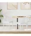 vidaXL Dining Chair 2 pcs White Solid Rubberwood