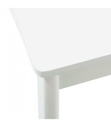 vidaXL Dining Chair 2 pcs White and White Solid Rubber Wood