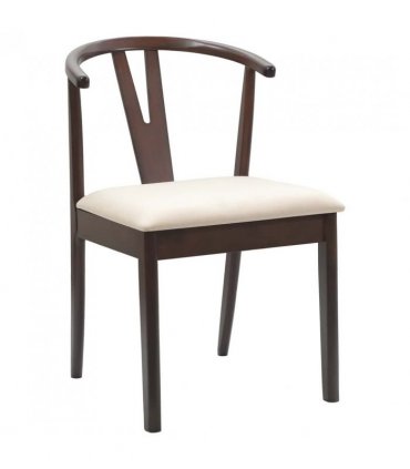 vidaXL Dining Chair 2 pcs Light Brown and Light Solid Rubber Wood — V0672004503