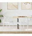 vidaXL Dining Chair 2 pcs White and White Solid Rubber Wood — V0672004509