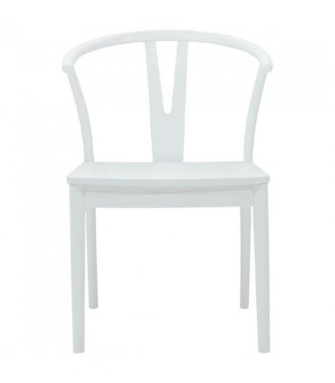 vidaXL Dining Chair 2 pcs White and White Solid Rubber Wood — V0672004509