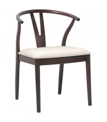 vidaXL Dining Chair 2 pcs Light Brown and Light Solid Rubber Wood — V0672004511
