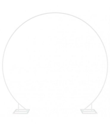 vidaXL Wedding Arch White 220 x 45 x 200 cm Steel