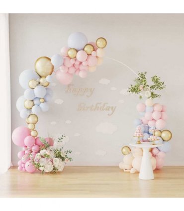 vidaXL Wedding Arch White 220 x 45 x 200 cm Steel