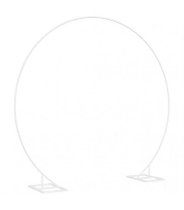 vidaXL Wedding Arch White 220 x 45 x 200 cm Steel