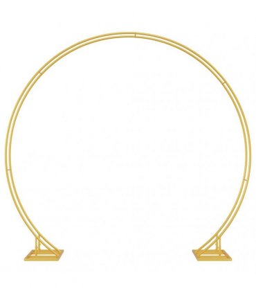 vidaXL Wedding Arch Gold 220 x 45 x 200 cm Steel — V0672004541