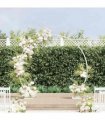 vidaXL Wedding Arch White 220 x 45 x 200 cm Steel — V0672004542