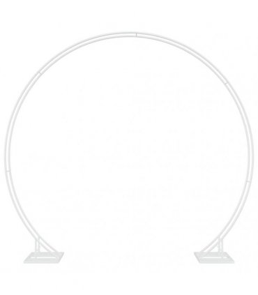 vidaXL Wedding Arch White 220 x 45 x 200 cm Steel — V0672004542