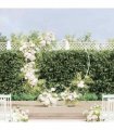 vidaXL Wedding Arch White 195 x 35 x 211 cm Steel