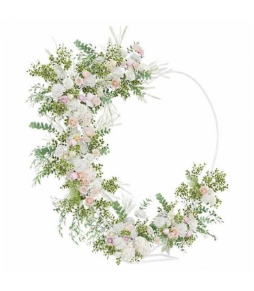 vidaXL Wedding Arch White 195 x 35 x 211 cm Steel