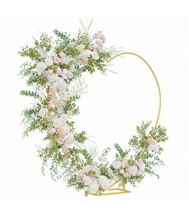 vidaXL Wedding Arch Gold 195 x 35 x 211 cm Steel