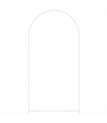 vidaXL Wedding Arch White 100 x 39 x 200 cm Steel
