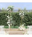 vidaXL Wedding Arch Gold 100 x 39 x 200 cm Steel