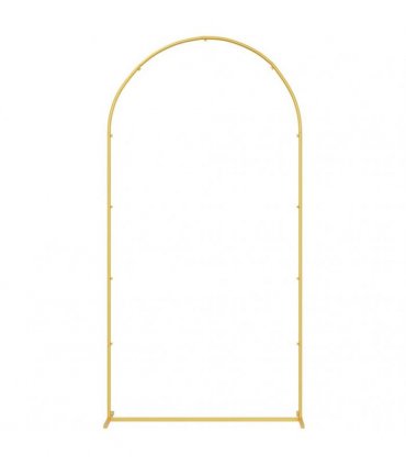 vidaXL Wedding Arch Gold 100 x 39 x 200 cm Steel