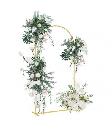 vidaXL Wedding Arch Gold 100 x 39 x 200 cm Steel
