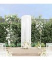 vidaXL Wedding Arch 3 pcs White Steel