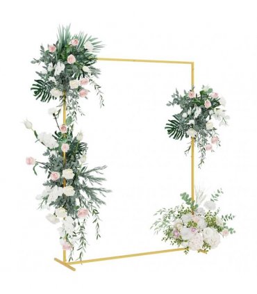 vidaXL Wedding Arch Gold 150 x 49.5 x 200 cm Steel