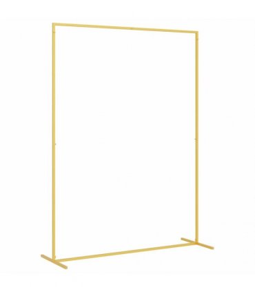 vidaXL Wedding Arch Gold 150 x 49.5 x 200 cm Steel