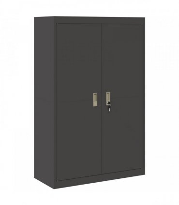 vidaXL Storage Cabinet Black 90 x 40 x 140 cm Steel