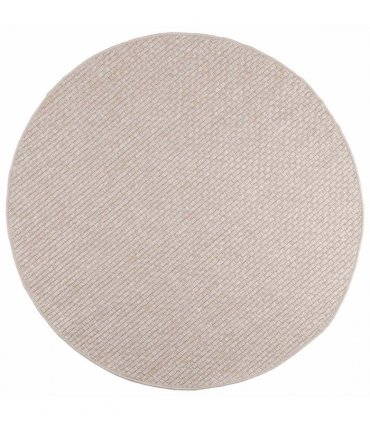 vidaXL Area Rugs Round FARO Cream Ø 160 CM Polyester