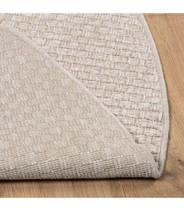 vidaXL Area Rugs Round FARO Cream Ø 160 CM Polyester