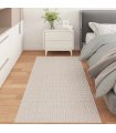 vidaXL Area Rugs Rectangular FARO Cream 200 x 80 cm Polyester — Size: 80 x 200 cm