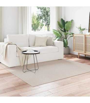 vidaXL Area Rugs Square FARO Cream 200 x 200 cm Polyester