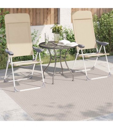 vidaXL Area Rugs Square FARO Cream 200 x 200 cm Polyester