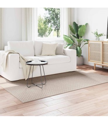 vidaXL Area Rugs Rectangular FARO Cream 200 x 140 cm Polyester — Size: 140 x 200 cm
