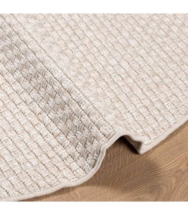 vidaXL Area Rugs Round FARO Cream Ø 120 CM Polyester