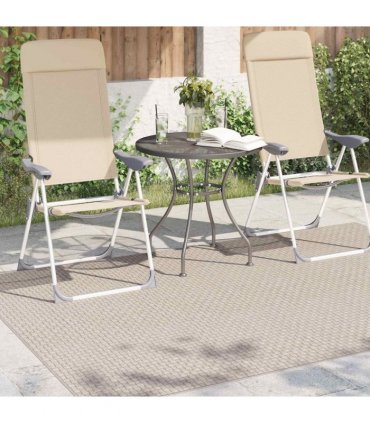 vidaXL Area Rugs Rectangular FARO Cream 170 x 120 cm Polyester — Size: 120 x 170 cm