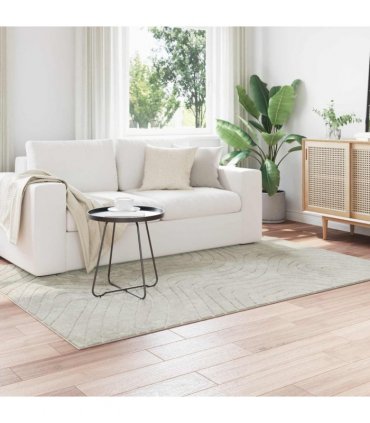 vidaXL Area Rugs Rectangular PALMERAS Green 140 x 200 cm Polyester — Model: Waveform