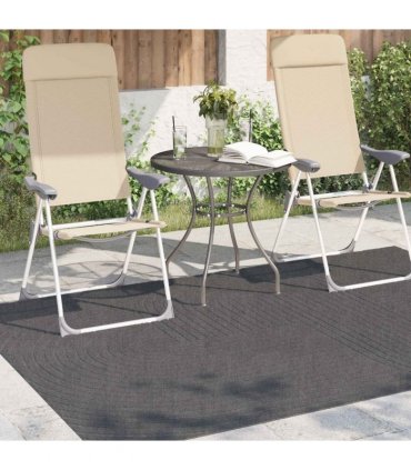 vidaXL Area Rugs Rectangular PALMERAS Anthracite 170 x 120 cm — Size: 120 x 170 cm, Model: Zen sand