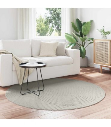 vidaXL Area Rugs Round PALMERAS Green Ø 120 CM Polyester — Model: Zen sand