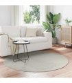 vidaXL Area Rugs Round PALMERAS Green Ø 120 CM Polyester — Model: Zen sand
