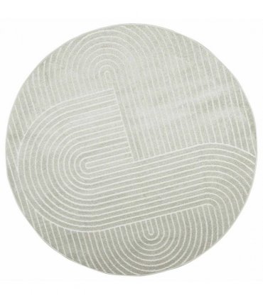 vidaXL Area Rugs Round PALMERAS Green Ø 120 CM Polyester — Model: Zen sand